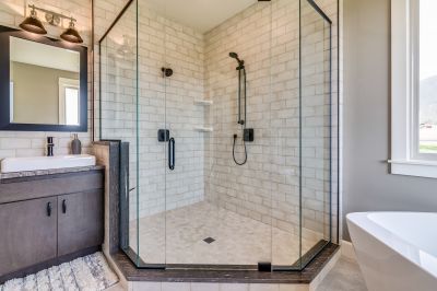 Modern Shower in Bathroom